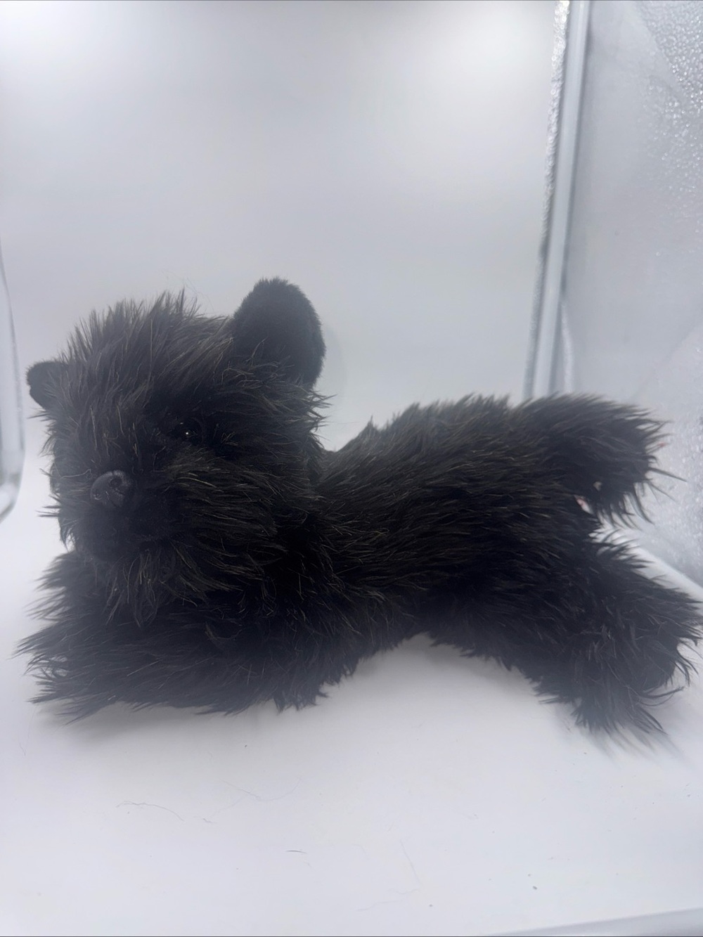 Aurora Black Scottie Dog Plush Brown Tips Frosted Wizard Of Oz Toto Animal 10”